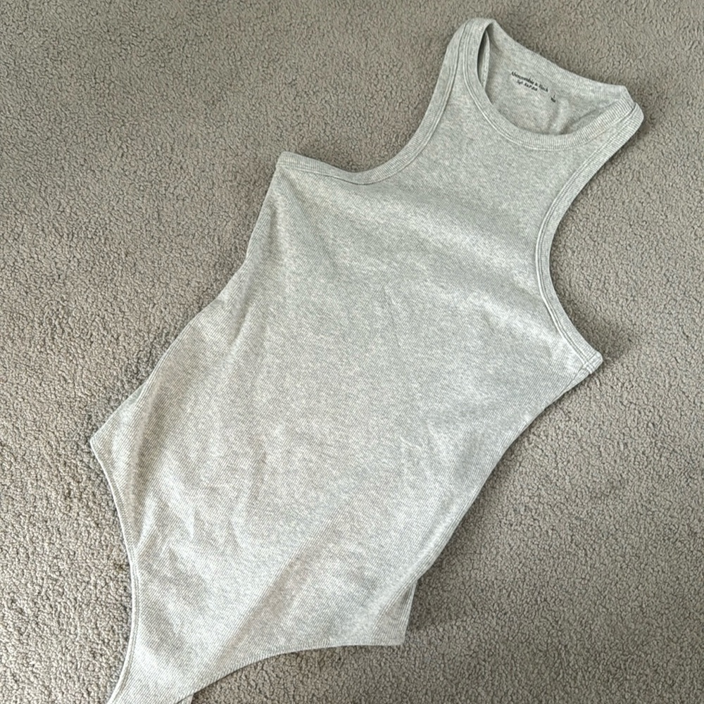 Abercrombie and fitch women’s ribbed thong bodysuit tank top